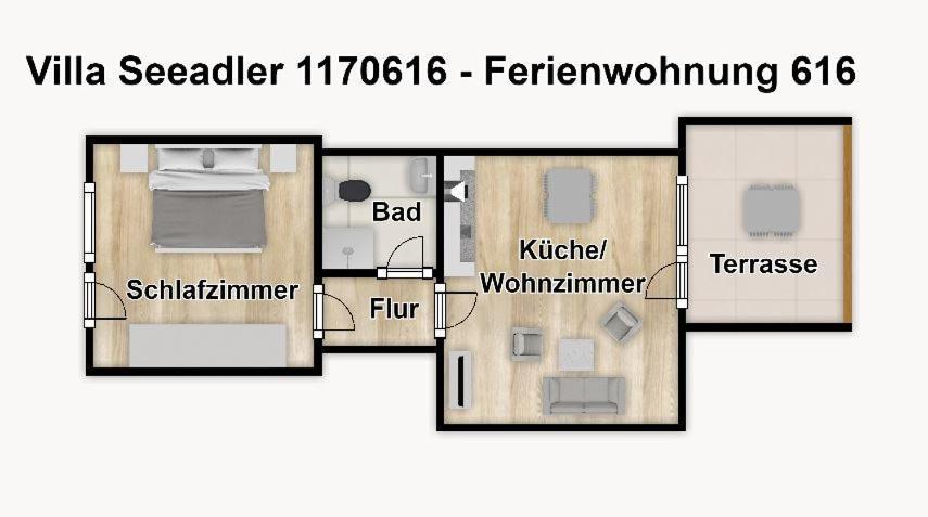 Villa Seeadler Ferienwohnung 616 Остзебад Бинц Екстериор снимка